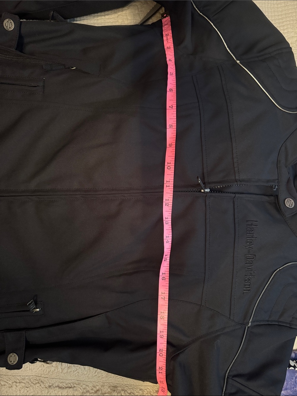 Harley-Davidson Black Women's Textile Motorcycle Jacket with Subtle Branding - Picture 9 of 10